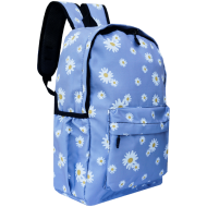 Rucsac școlar Margarete, 1 compartiment, model floral, 41x27x12 cm